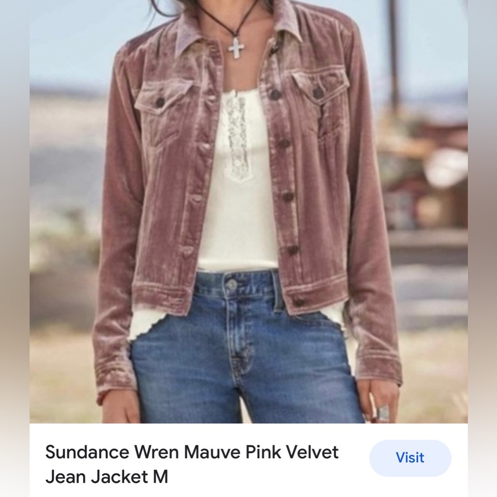 NWOT Sundance Wren Velvet Jacket  MEDIUM